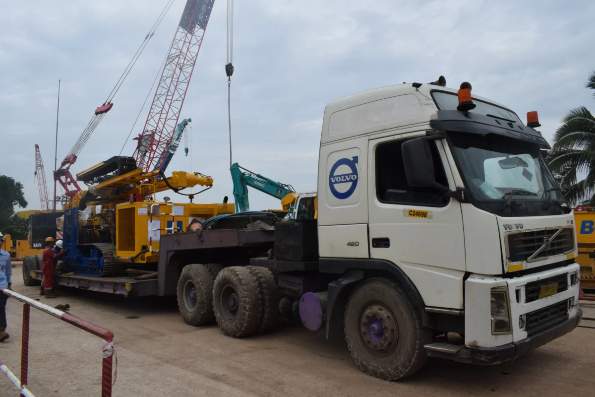 proses pengiriman alat berat