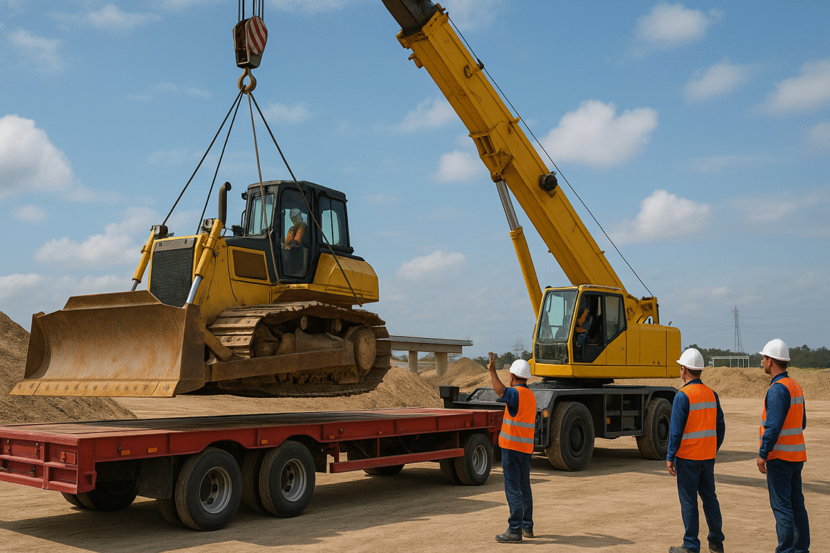 Sewa Crane Unloading Alat Berat