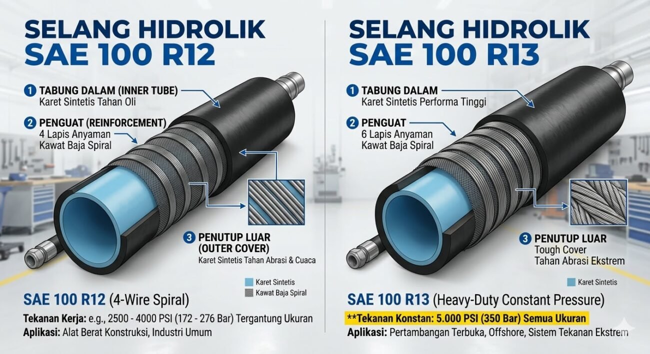selang hidrolik SAE R12 R13