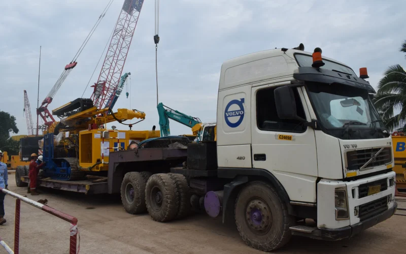 proses pengiriman alat berat